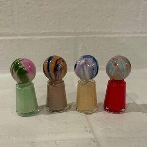 New! Colorful Polish in Cute Bottles Set of 4